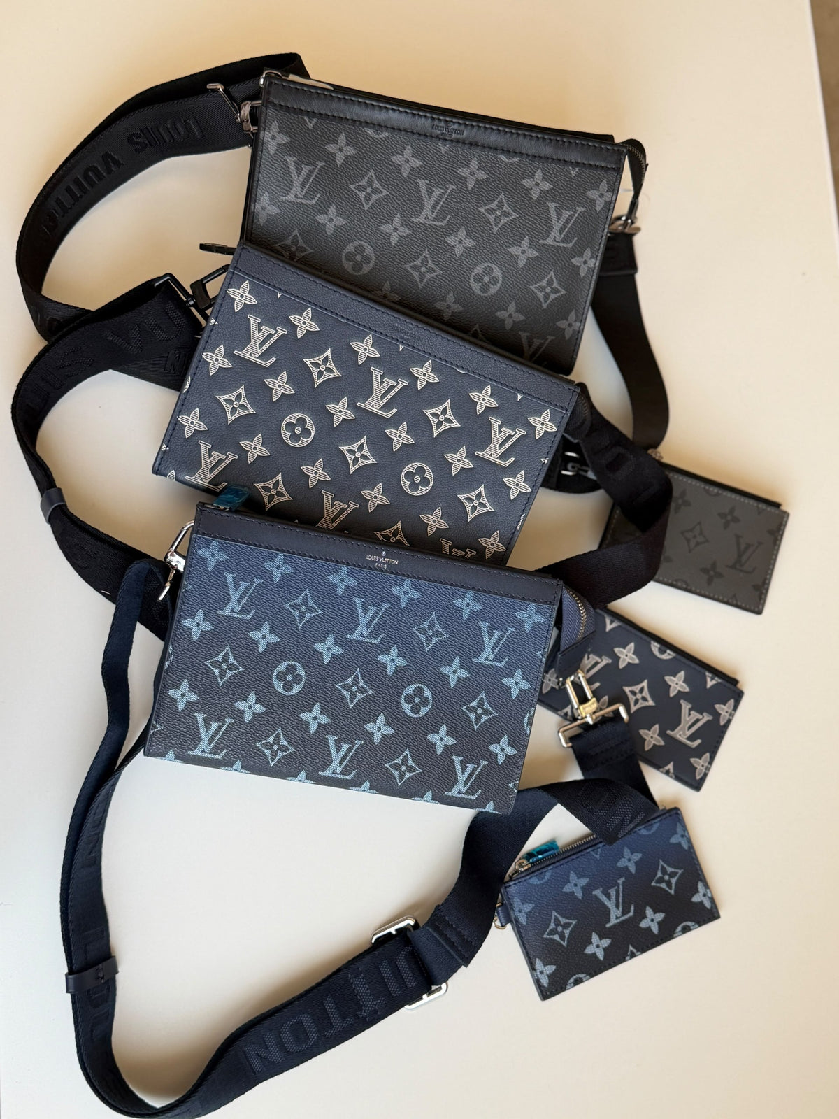 Louis Vuitton Crossbody Bag - Navy Monogram, Dark Grey, Navy