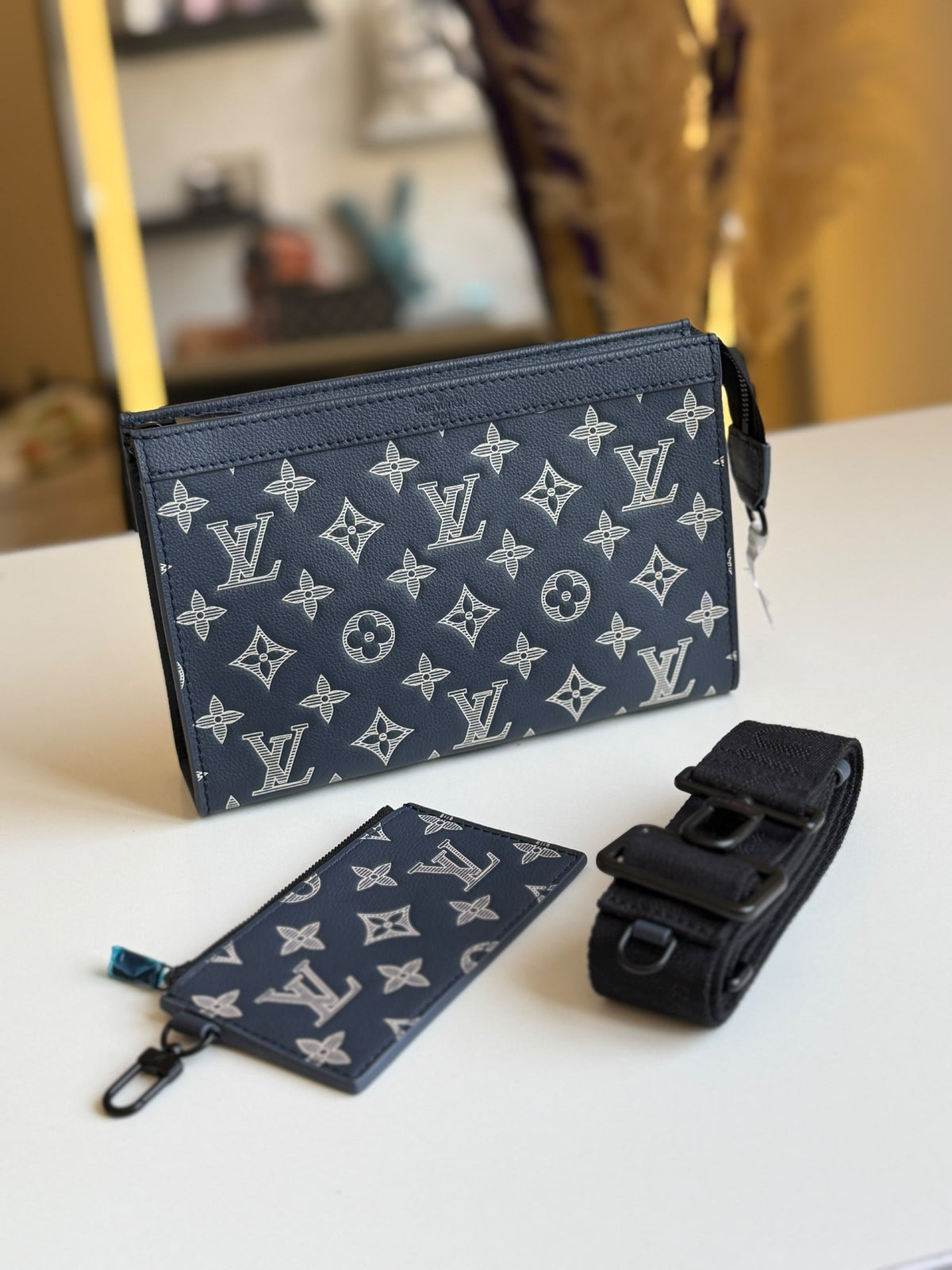 Louis Vuitton Crossbody Bag - Navy Monogram, Dark Grey, Navy