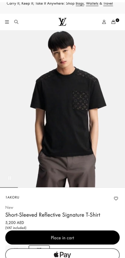 Louis Vuitton Pocket Panel T-Shirt - Black