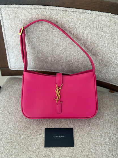 YSL Curved Shoulder Bag - Beige, Pink, Black, White, Brown, Green