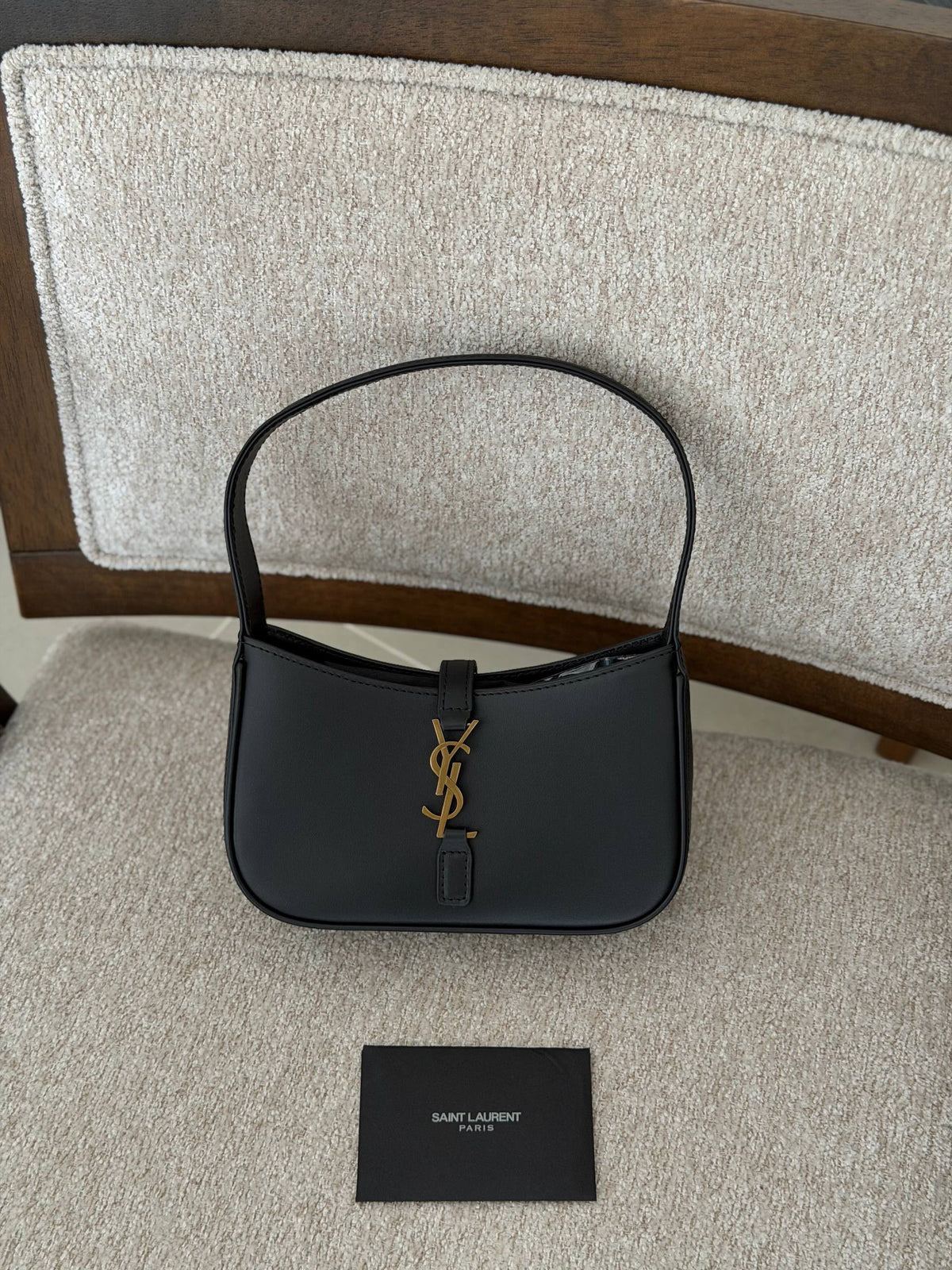 YSL Curved Shoulder Bag - Beige, Pink, Black, White, Brown, Green