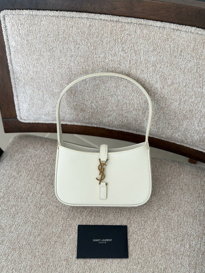 YSL Curved Shoulder Bag - Beige, Pink, Black, White, Brown, Green