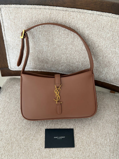 YSL Curved Shoulder Bag - Beige, Pink, Black, White, Brown, Green