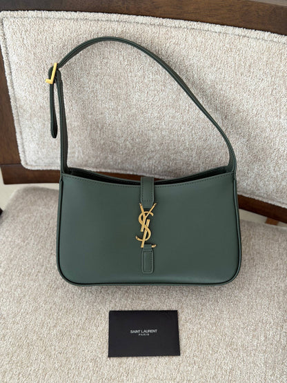 YSL Curved Shoulder Bag - Beige, Pink, Black, White, Brown, Green