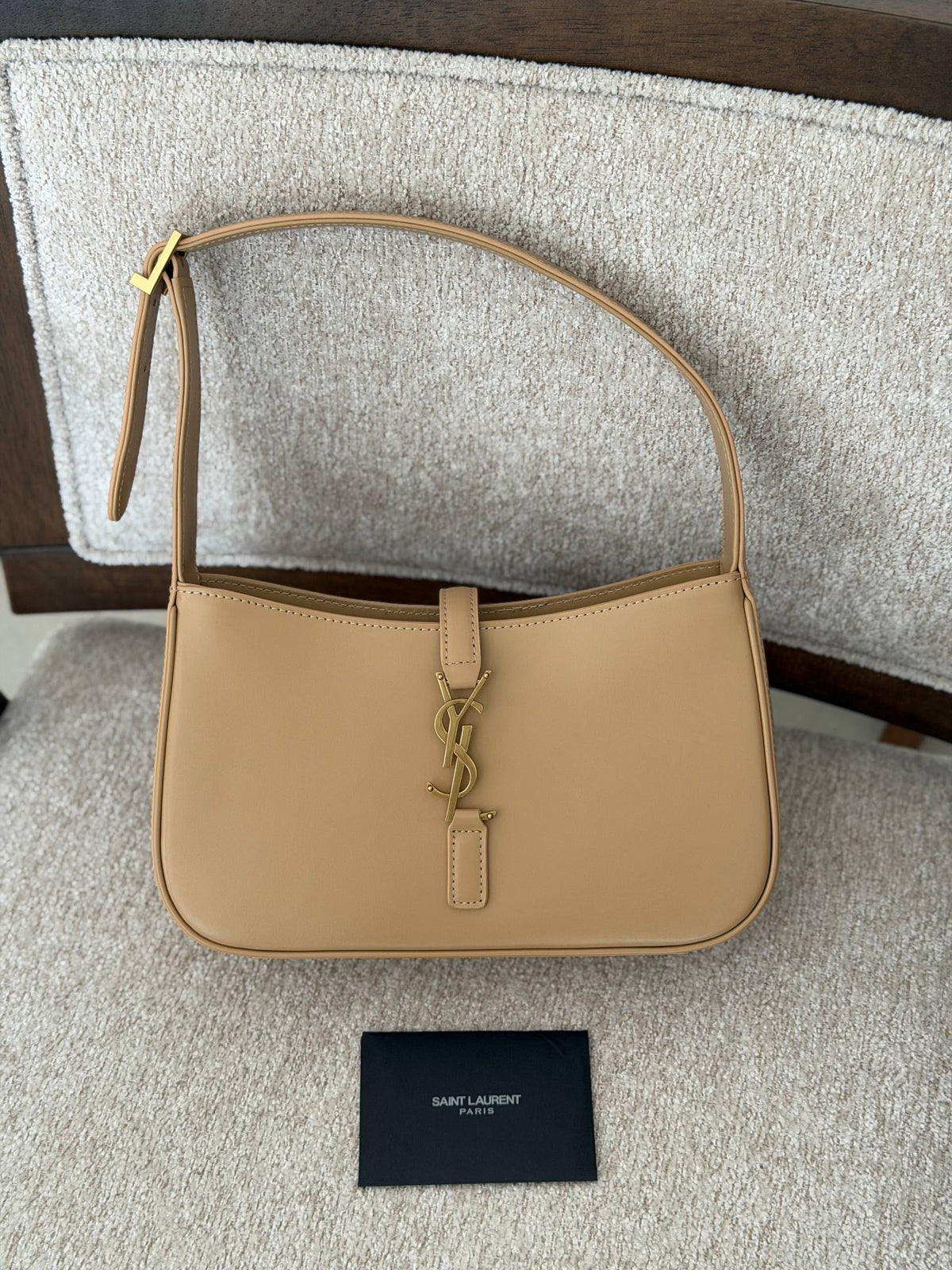 YSL Curved Shoulder Bag - Beige, Pink, Black, White, Brown, Green