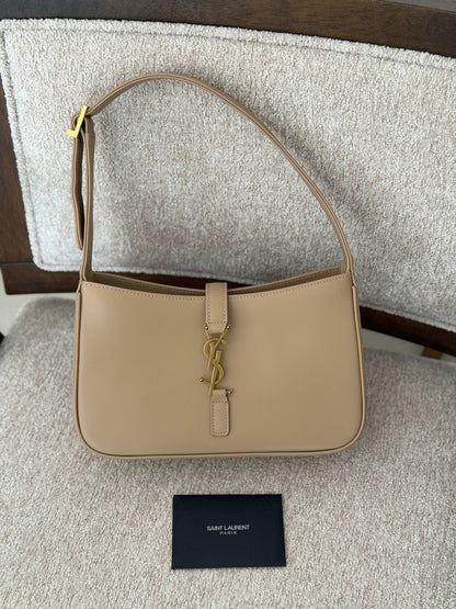 YSL Curved Shoulder Bag - Beige, Pink, Black, White, Brown, Green