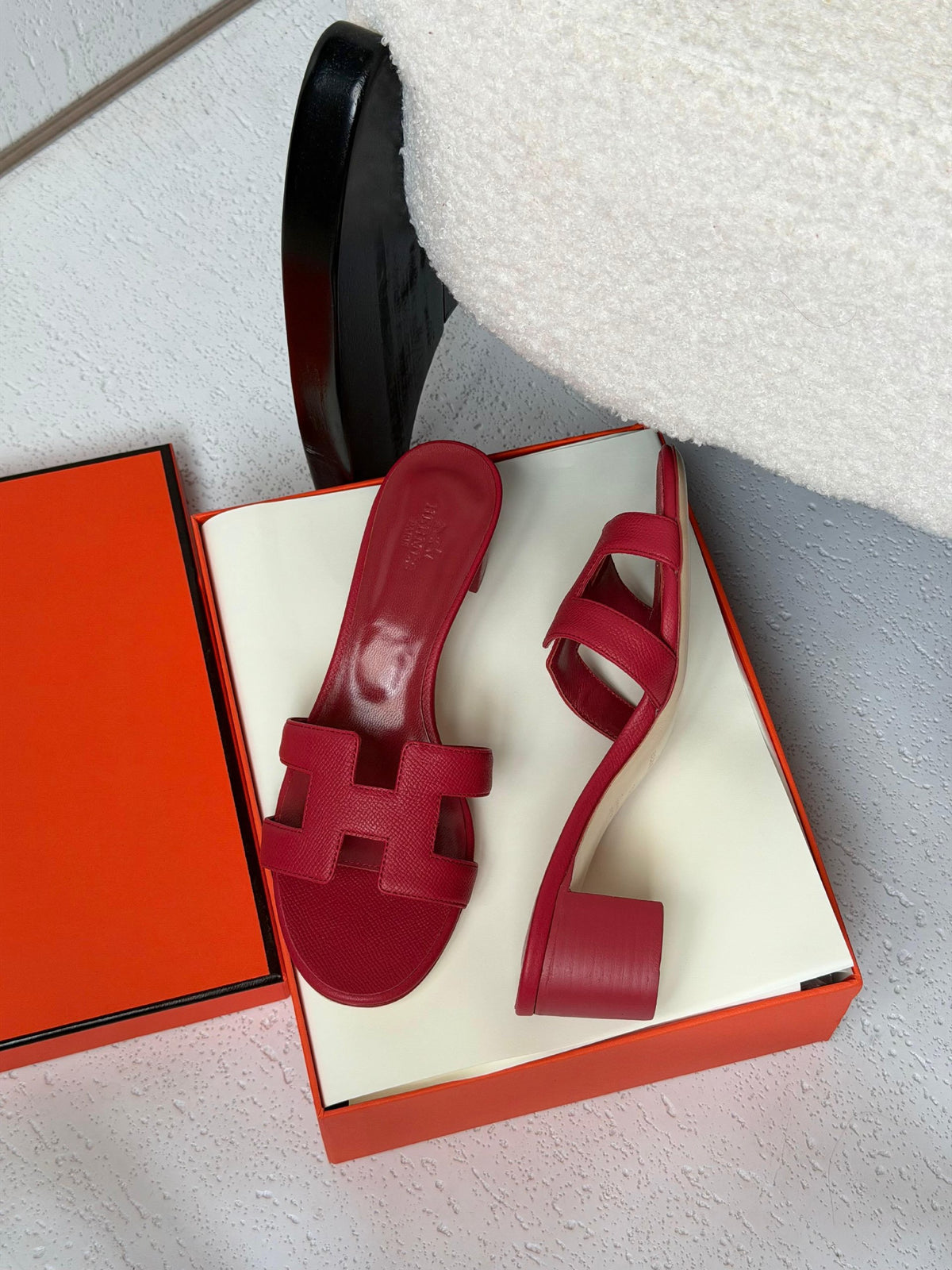 Hermès Oran Heels - Burgundy