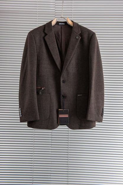 Zegna Jacket - Brown Herringbone
