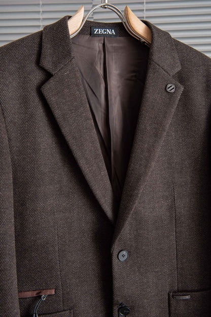 Zegna Jacket - Brown Herringbone