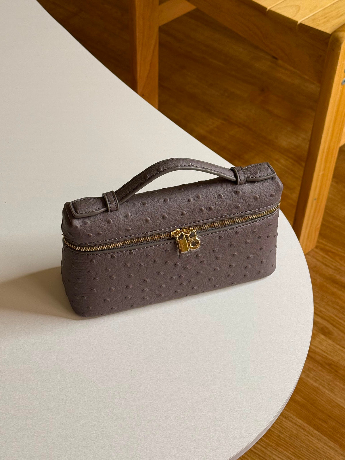 Loro Piana Handbag - Grey Embossed