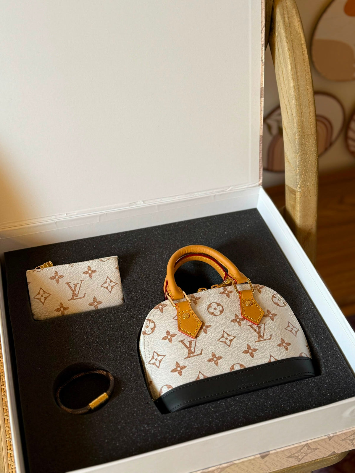 Louis Vuitton Alma Handbag - Beige Monogram