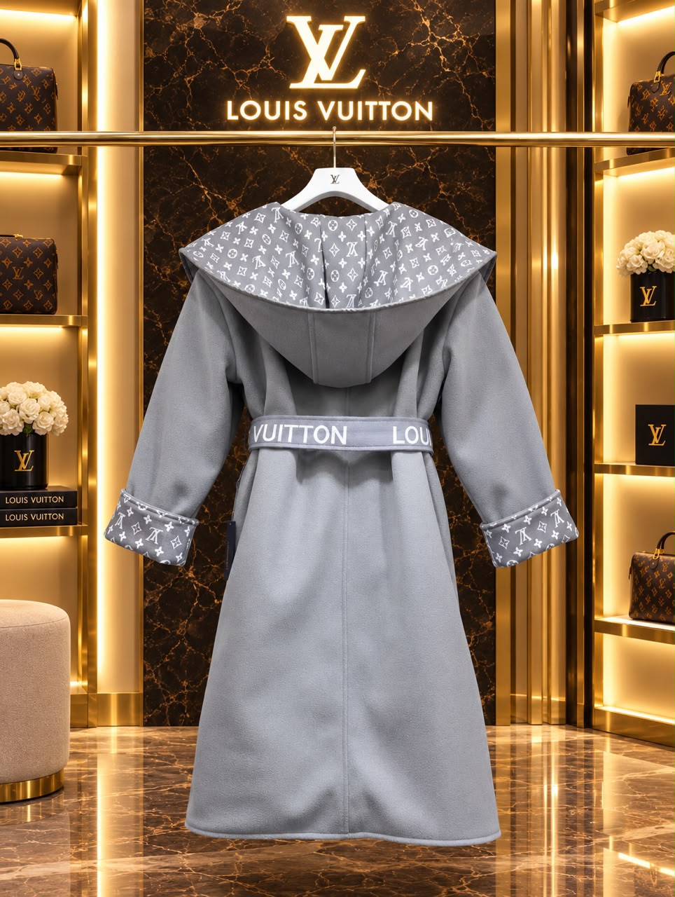 Louis Vuitton Coat - Grey Monogram