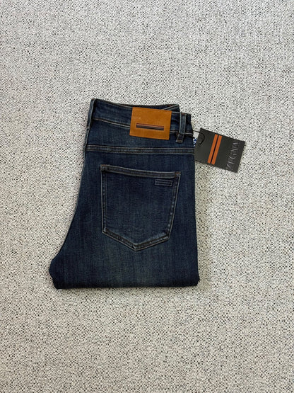 Zegna Straight-Leg Jeans Pants - Navy