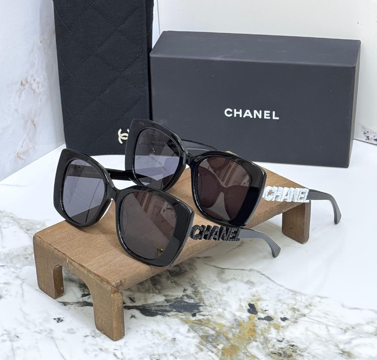 Chanel Sunglasses - Black & Dark