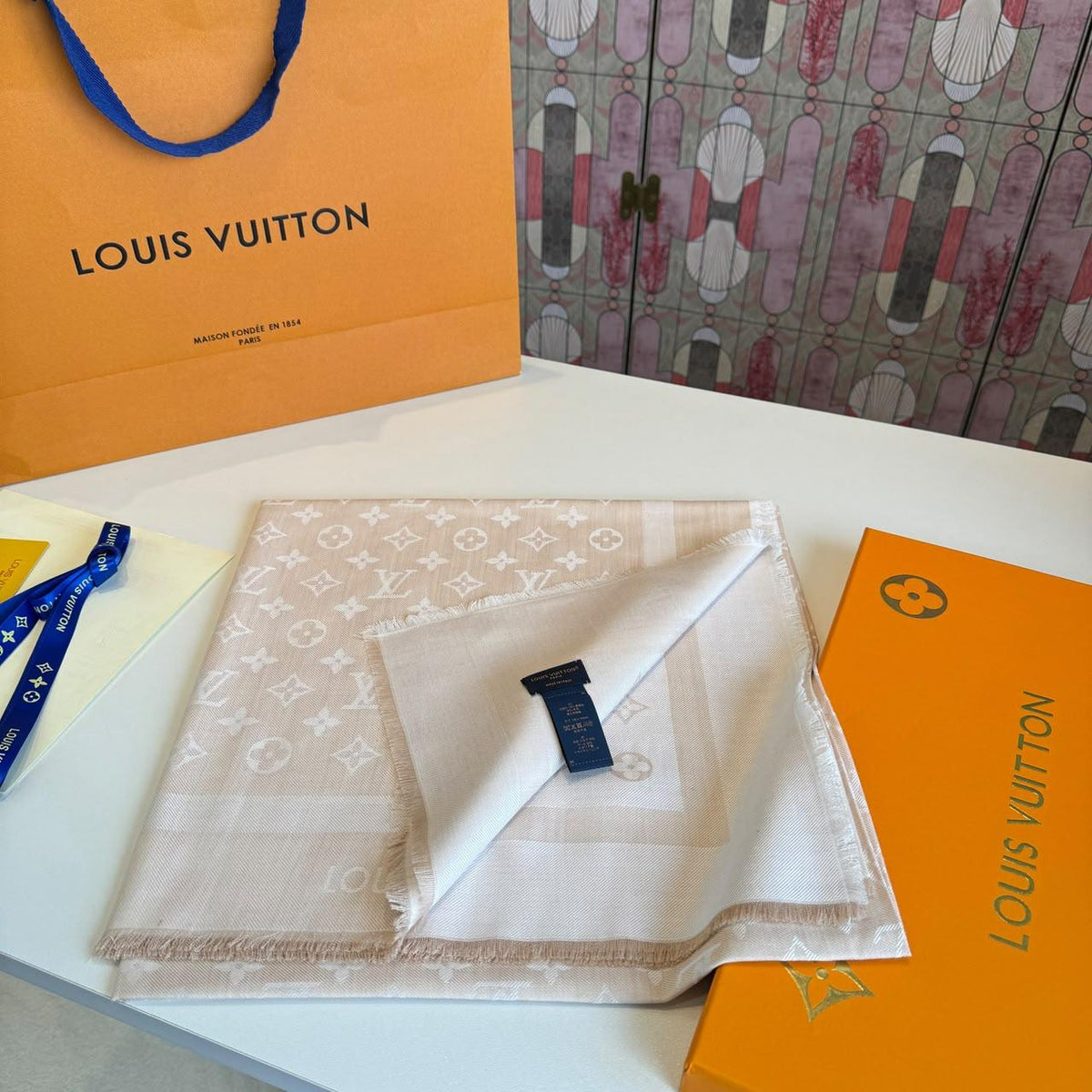 Louis Vuitton Scarf - Beige Monogram