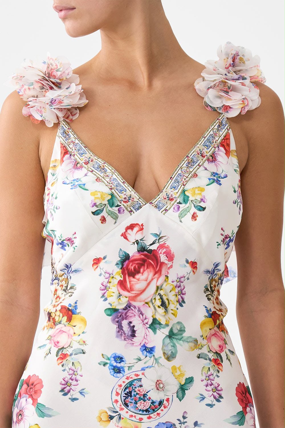 Camilla Dress - White & Multi