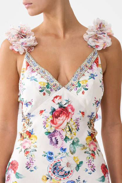 Camilla Dress - White & Multi