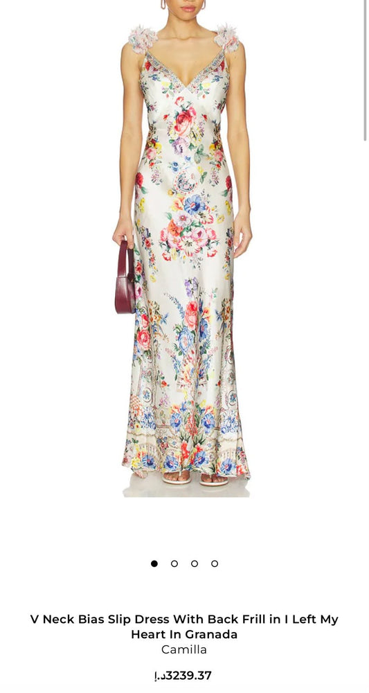 Camilla Dress - White & Multi
