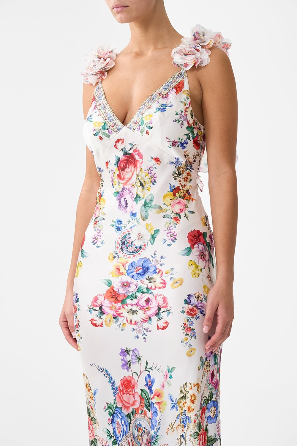 Camilla Dress - White & Multi