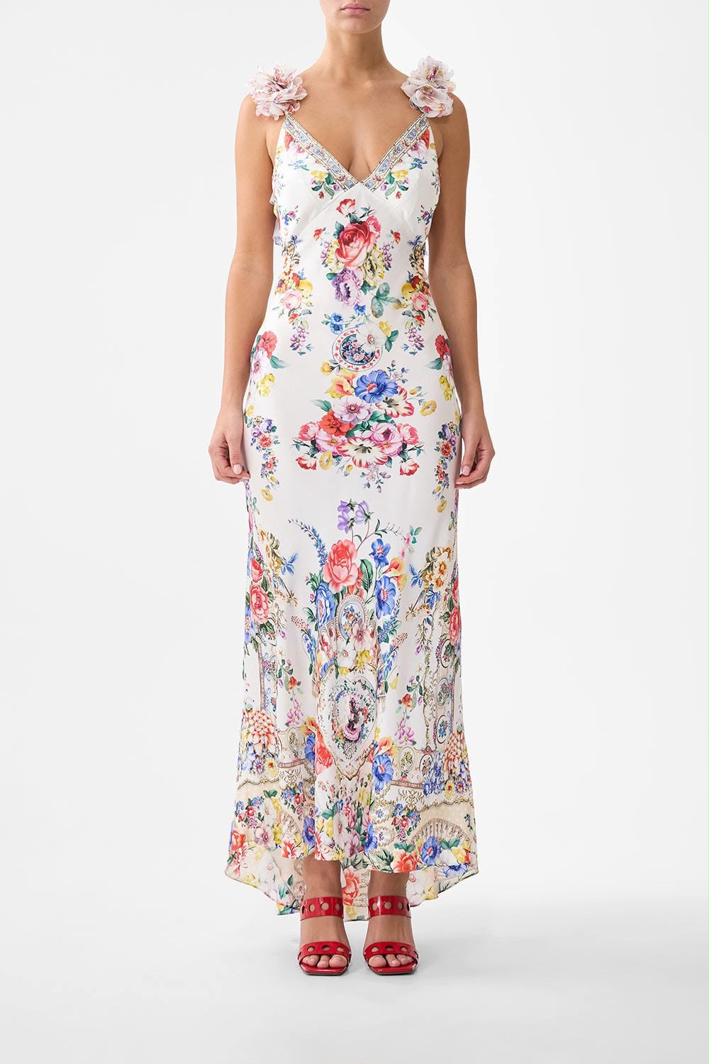 Camilla Dress - White & Multi