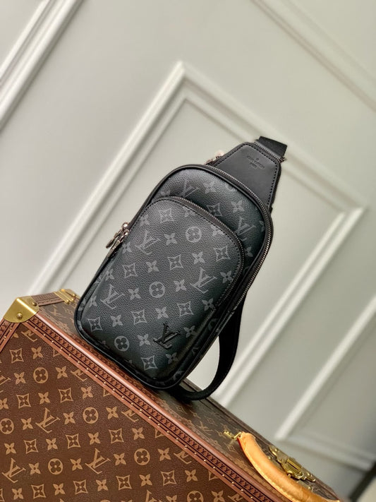 Louis Vuitton Avenue Sling Bag - Black Monogram
