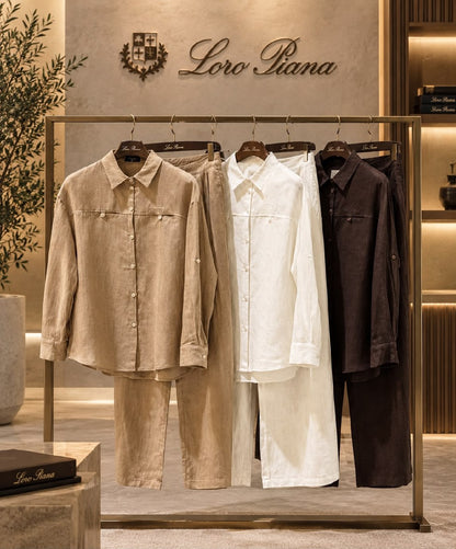 Loro Piana Set - White, Brown, Beige