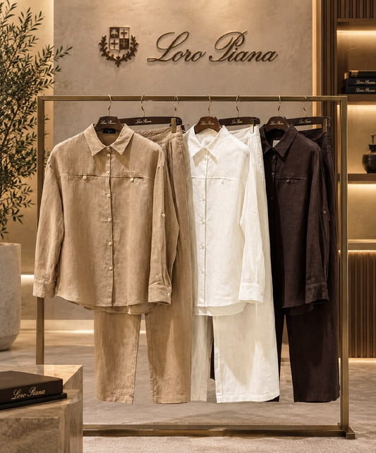 Loro Piana Set - White, Brown, Beige