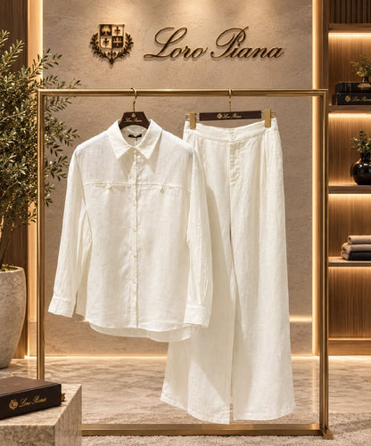 Loro Piana Set - White, Brown, Beige