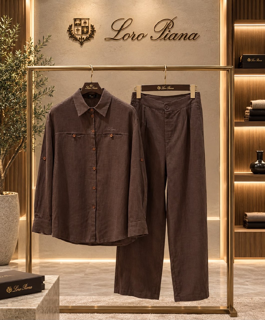 Loro Piana Set - White, Brown, Beige