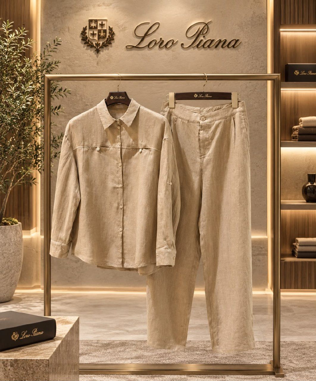 Loro Piana Set - White, Brown, Beige