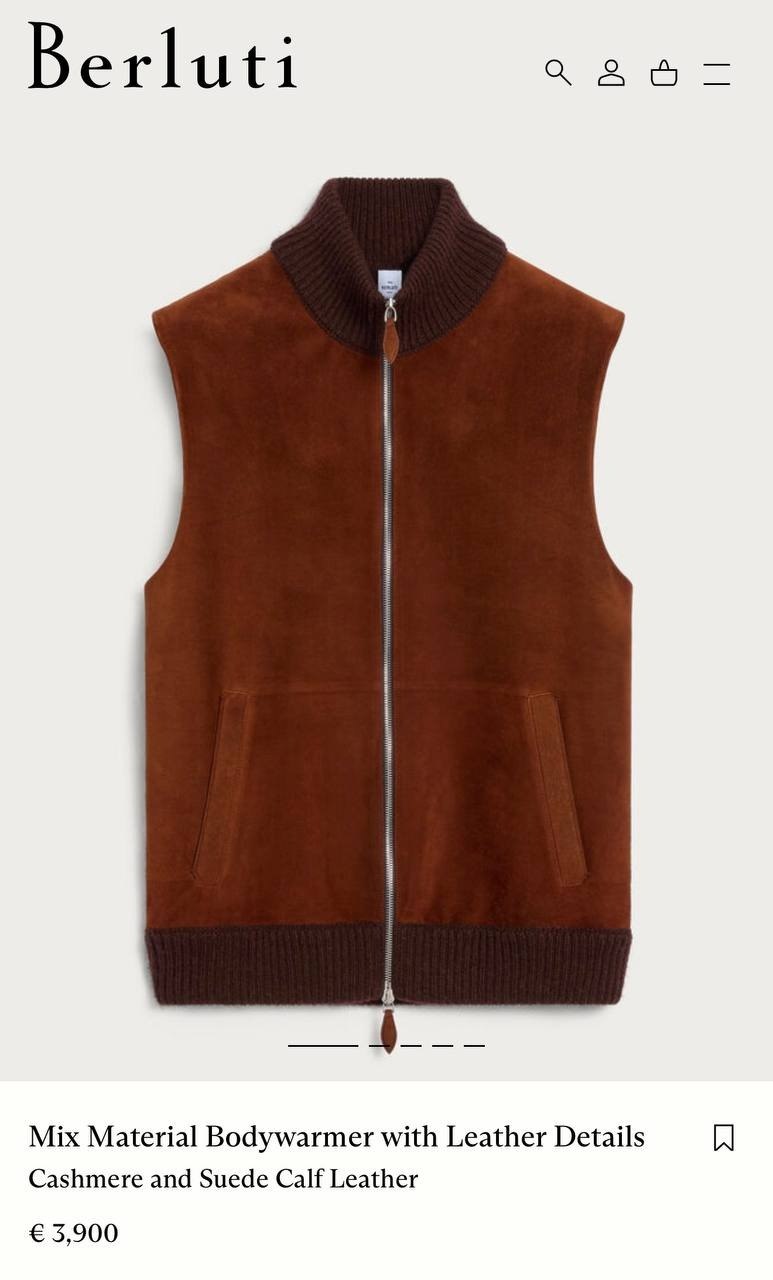 Berluti Vest - Brown