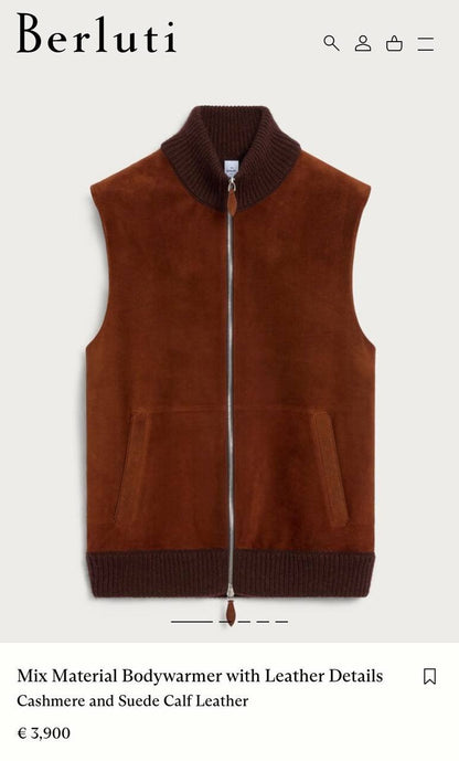 Berluti Vest - Brown