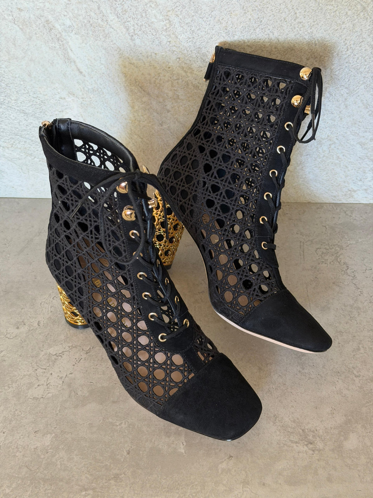 Dior Boots - Black, Black & Gold
