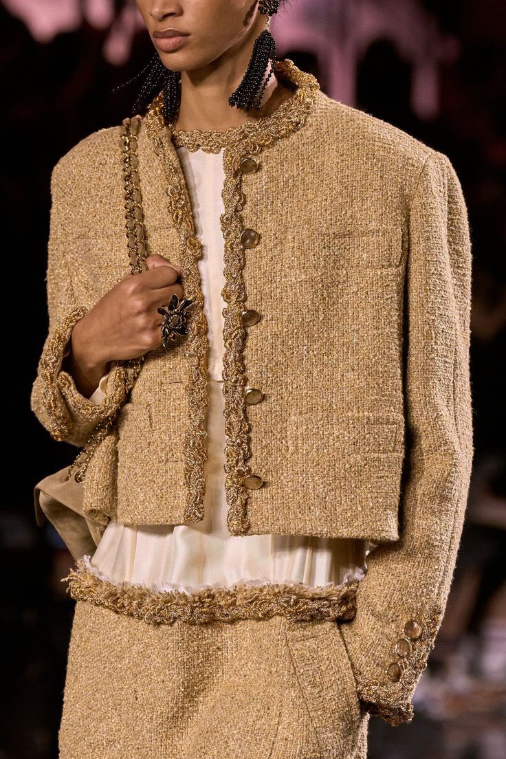 Chanel Chest-Pocket Jacket - Beige