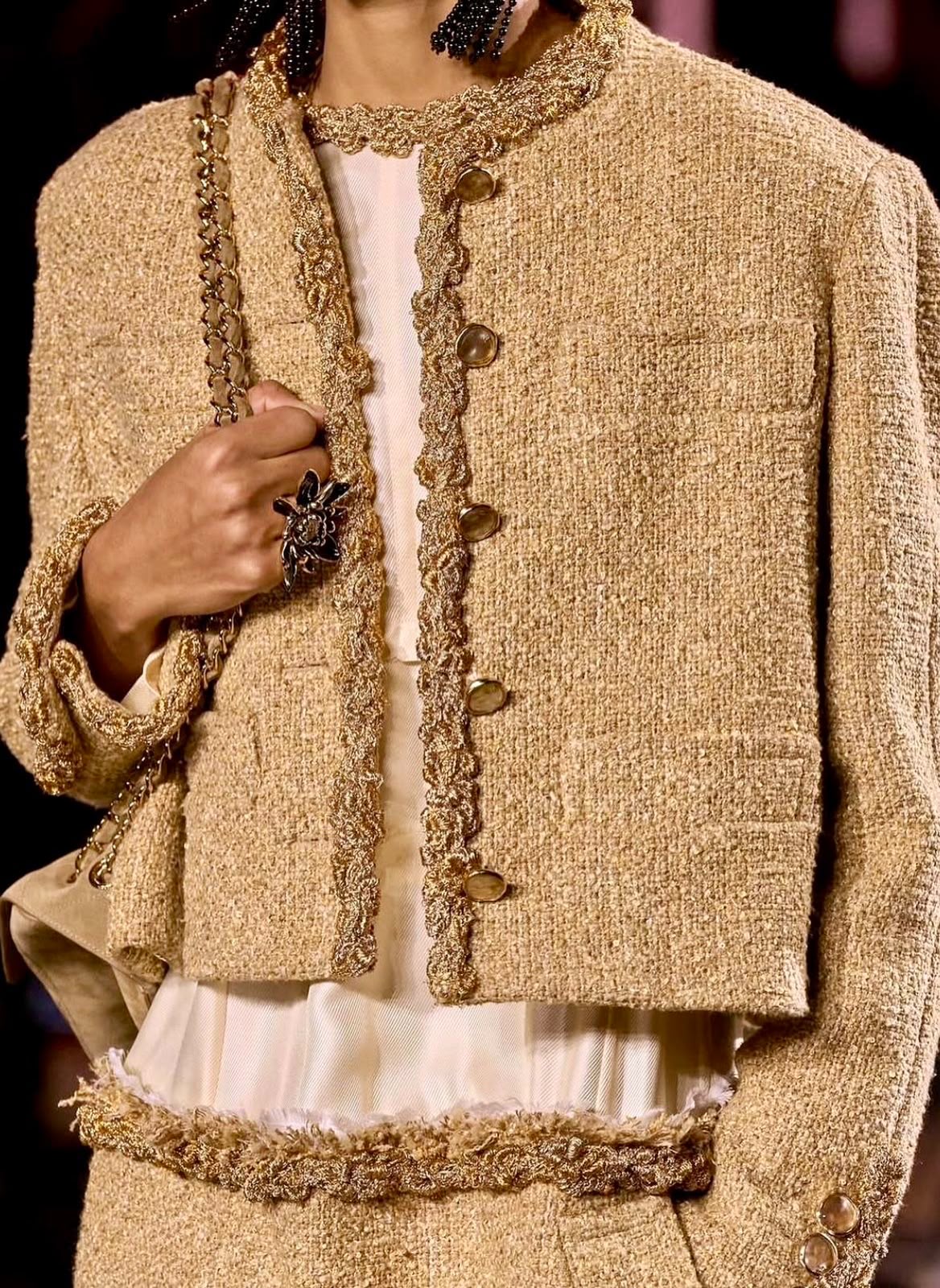 Chanel Chest-Pocket Jacket - Beige