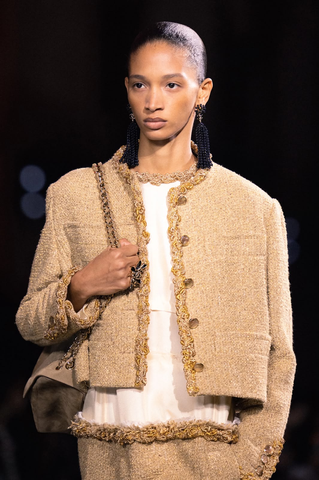 Chanel Chest-Pocket Jacket - Beige