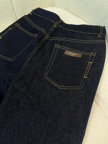 Louis Vuitton Wide-Leg Jeans Pants - Navy