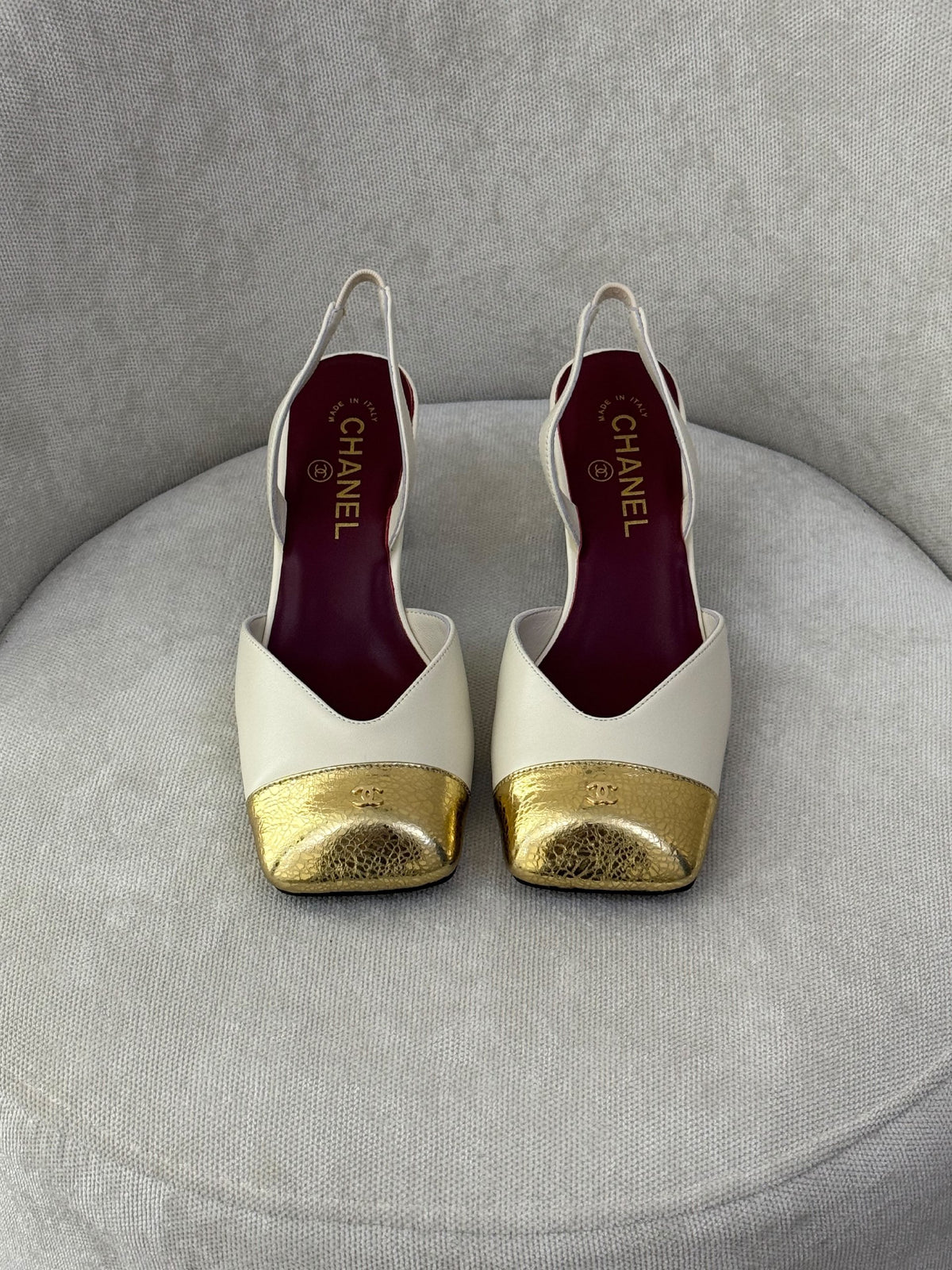 Chanel Heels - White