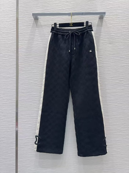 Chanel Diamond-Quilted Tracksuit - Navy