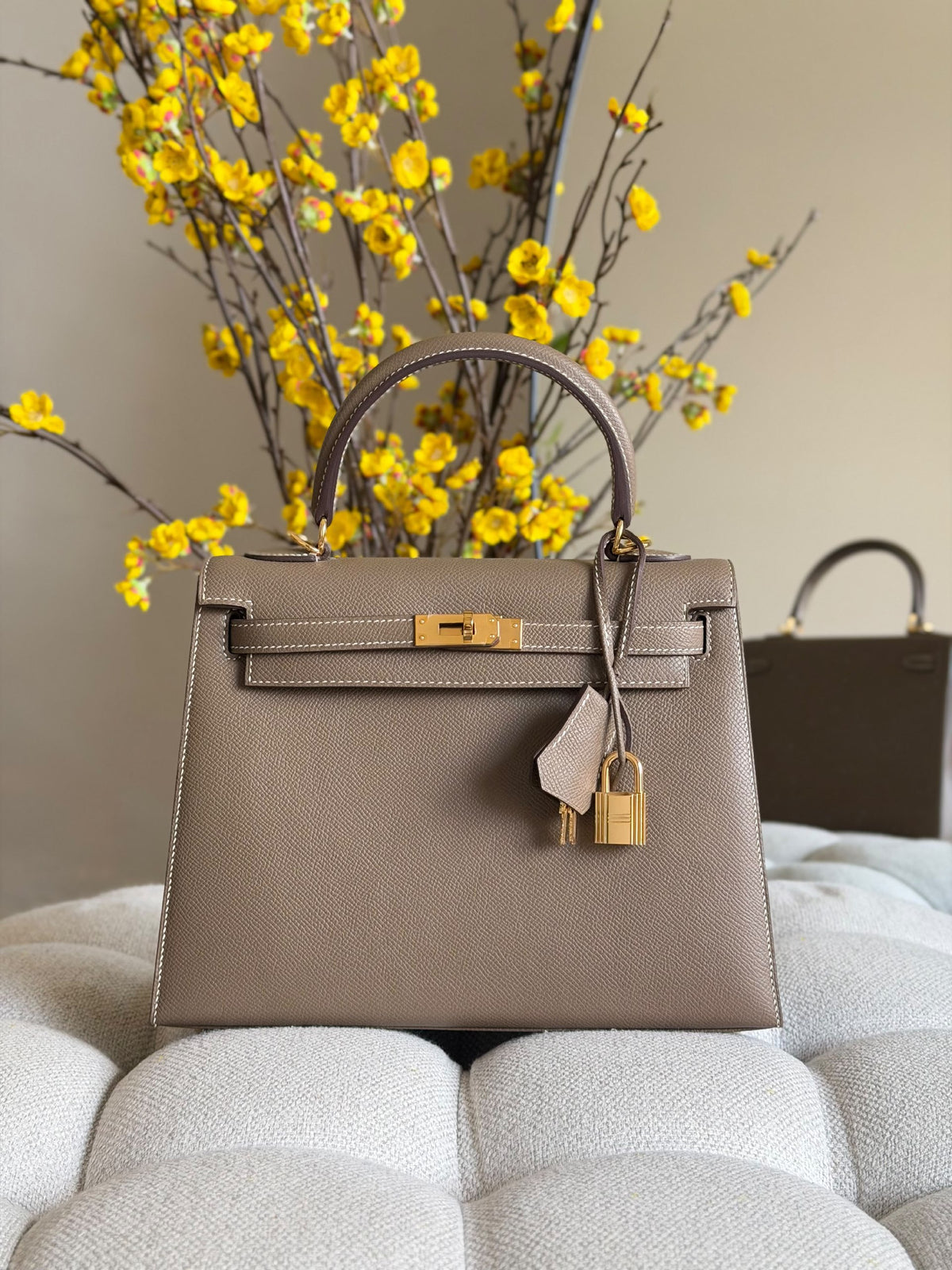 Hermès Handbag - Beige, Orange, Red, Navy Textured, Navy, Black, Brown