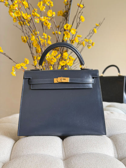 Hermès Handbag - Beige, Orange, Red, Navy Textured, Navy, Black, Brown