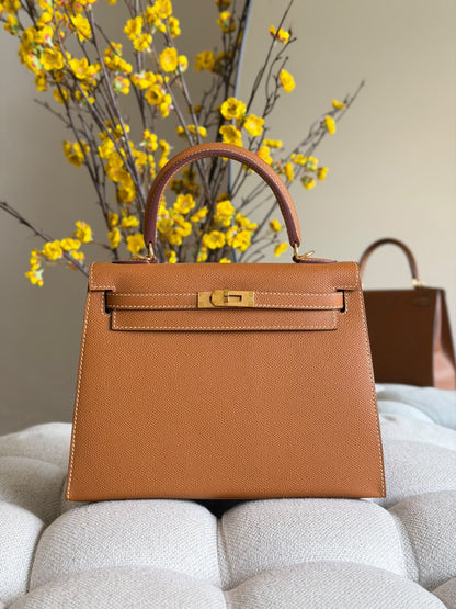 Hermès Handbag - Beige, Orange, Red, Navy Textured, Navy, Black, Brown