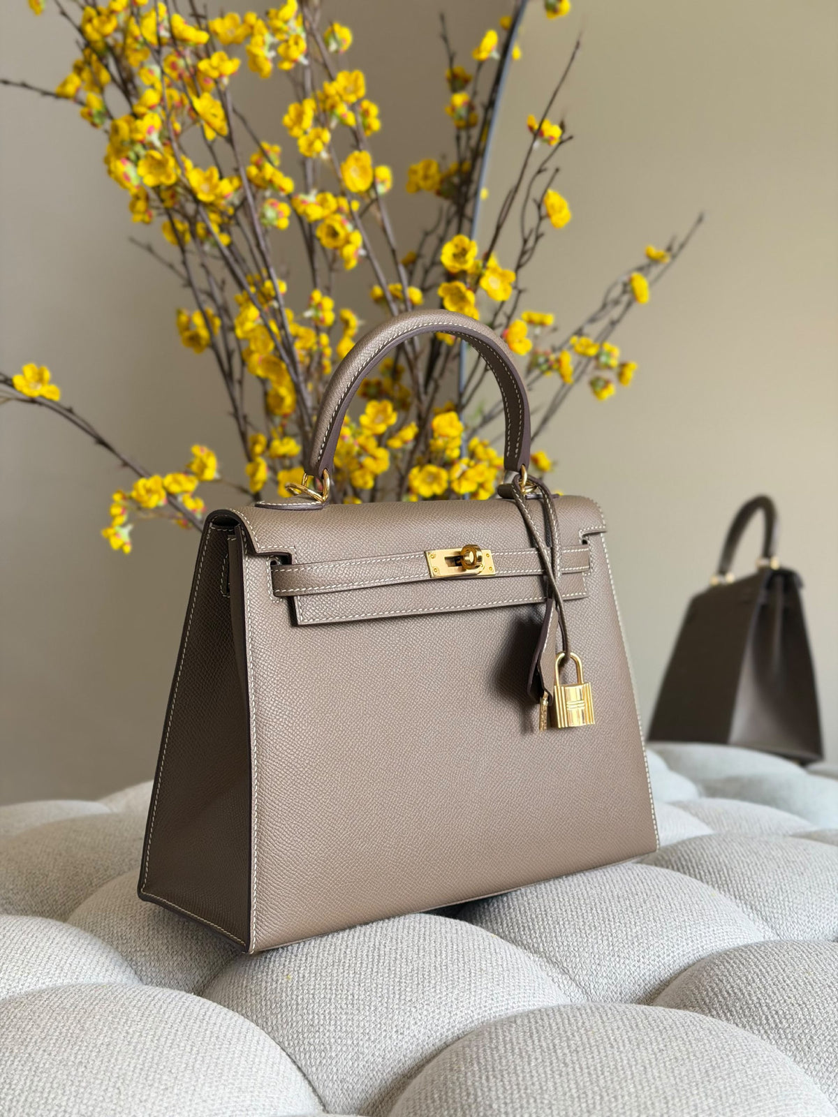 Hermès Handbag - Beige, Orange, Red, Navy Textured, Navy, Black, Brown