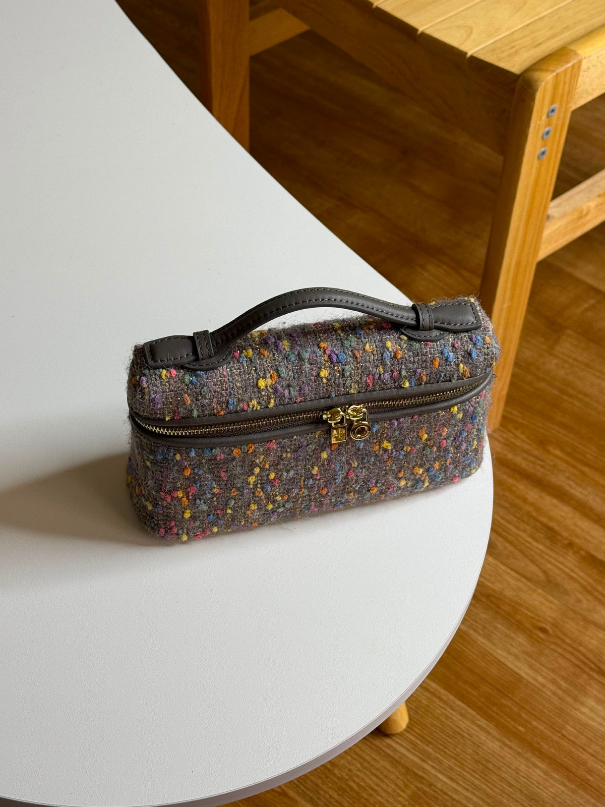 Loro Piana Makeup Bag - Grey