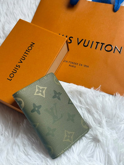 Louis Vuitton Tall Wallet - Green Monogram