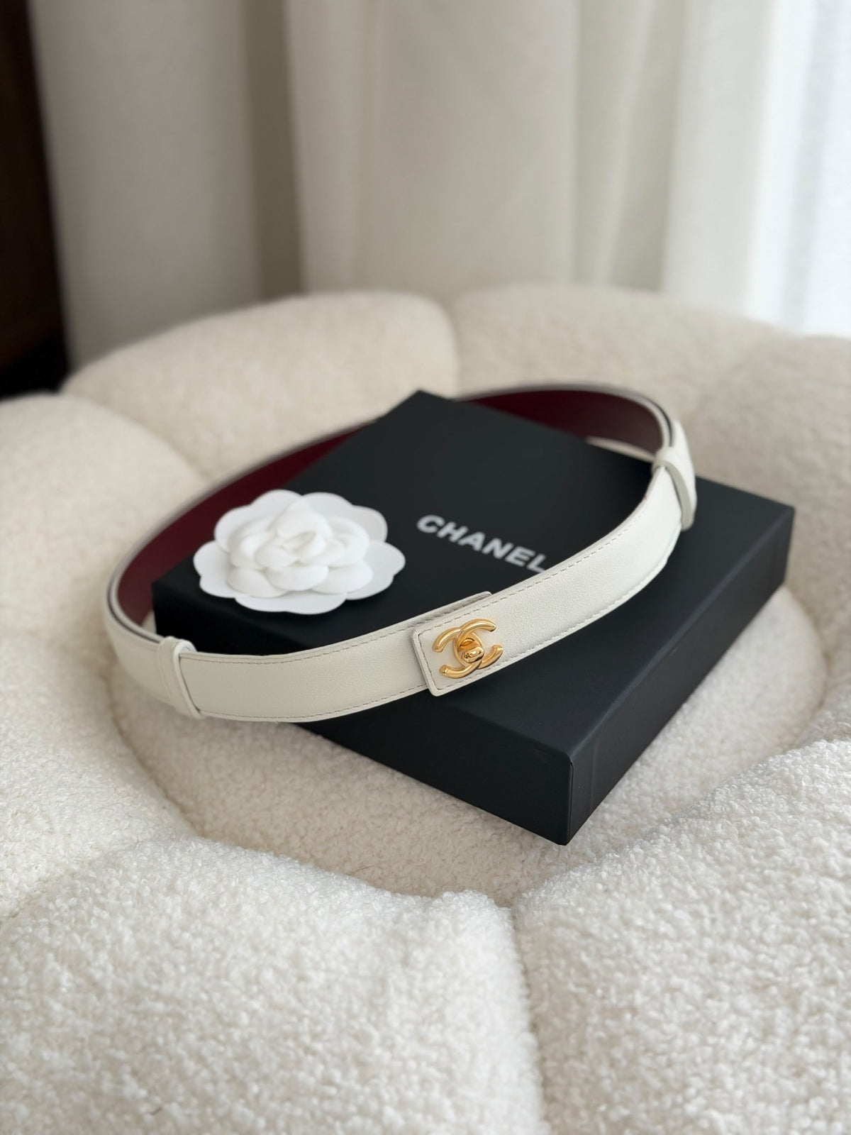 Chanel Belt - White