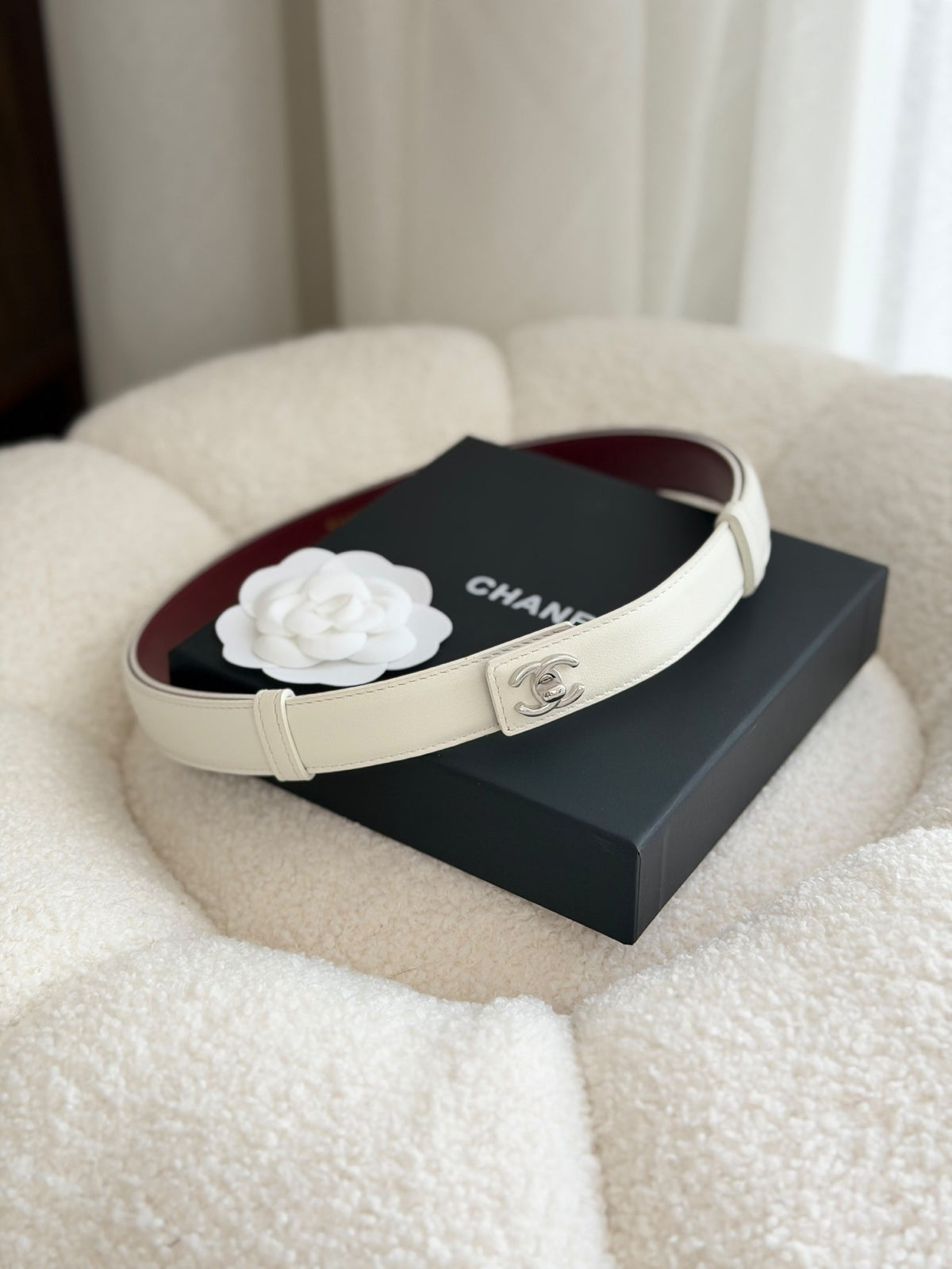 Chanel Belt - White