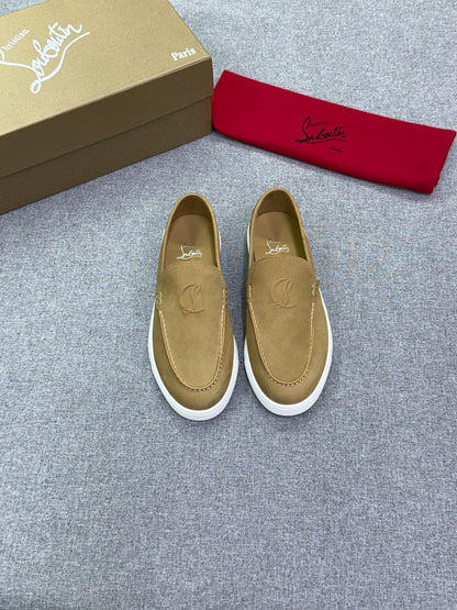 Christian Louboutin Loafers - Beige Suede
