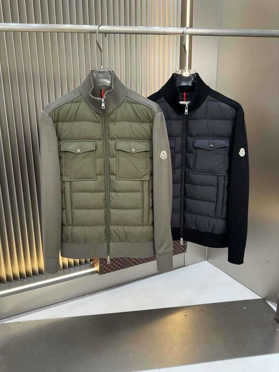 Moncler Puffer Jacket - Black, Green