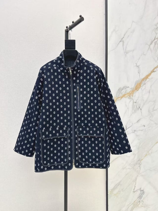 Hermes Jacket Four-Pocket - Navy